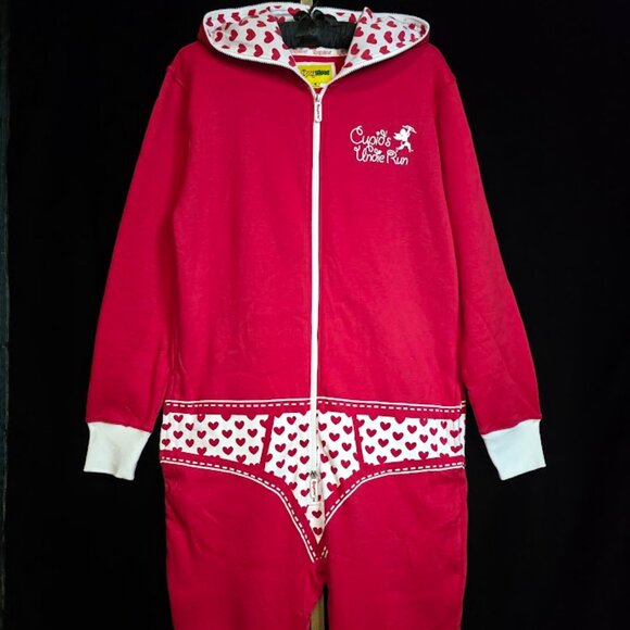 NWT Tipsy Elves "I'm With Cupid" Valentines Adult Size Onesie L - Picture 1 of 15